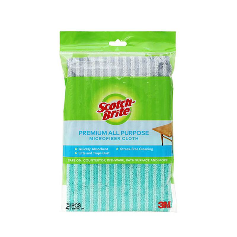 Scotch-brite™ khăn lau microfiber đa năng - 40 cm x 40 cm - 2 cái/gói, , large image number null